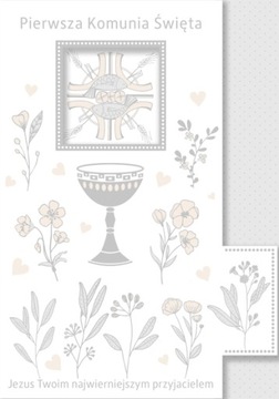 PAMIĄTKA PIERWSZEJ KOMUNII ŚW KARNET B6S_KOM WZ6