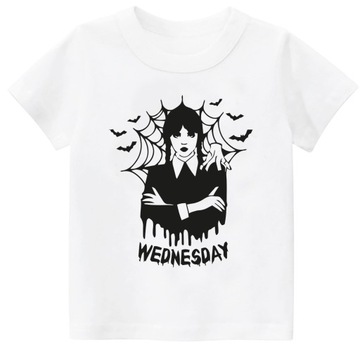 KOSZULKA T-SHIRT WEDNESDAY ADDAMS SERIAL r.104