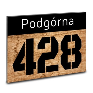 TABLICA Adresowa PCV 32x21 NUMER DOMU Wiele Wzorów