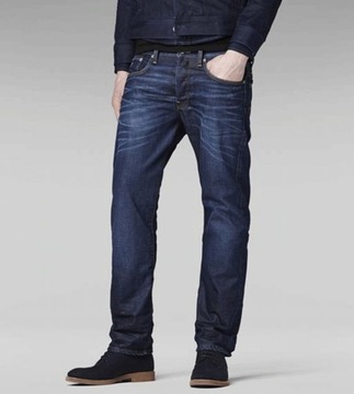 G-STAR RAW 3301 STRAIGHT HYDRITE DENIM JEANSY MĘSKIE ROZM.28/32