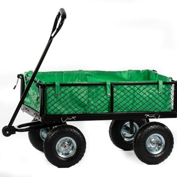 САДОВАЯ ТРАНСПОРТНАЯ ТЕЛЕЖКА 3 В 1 СКЛАДНОЙ БОЛЬШОЙ ТРАНСПОРТ ДЕРЕВА 120л