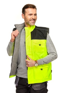Bezrękawnik kamizelka robocza, codzienna, ochronna żółta PROFESSIONAL r. M