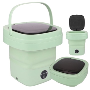 МИНИ-УФ-СТИРАЛЬНАЯ МАШИНА ДЛЯ БЕЛЬЯ И НОСКОВ СКЛАДНАЯ, ЭФФЕКТИВНАЯ, ПОРТАТИВНАЯ 11 Л