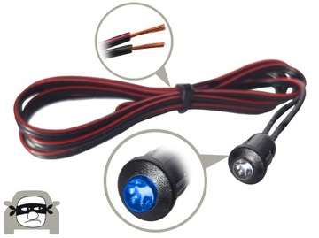 МИГАЮЩИЙ СВЕТОДИОД 12 В ИМИТАЦИЯ СТРАШНОЙ ТРЕВОГИ СВЕТОДИОД