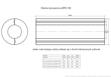Буферная пряжка из пенопласта 110/210 EPS 100