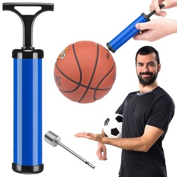 НАСОС V4 ДЛЯ МЯЧЕЙ, ВОЗДУШНЫХ ШАРОВ, ВЕЛОСИПЕДНОГО МАТРАСА, РУЧНАЯ НАДУВКА + ИГЛА ДЛЯ СМЕШИВАНИЯ