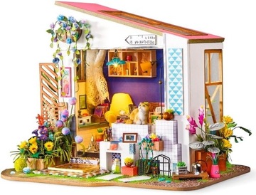 Drewniane puzzle 3D mini domek Robotime