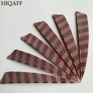 Kasztanowy styl Lot Hi-Q 4 Ield Cut Arrow Feathers