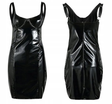 Sukienka lateksowa mini ołówkowa latex