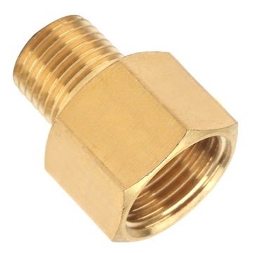 Латунный фитинг для манометра от 1/2 дюйма BSPT с наружной резьбой до 5/8 дюйма NPT YH