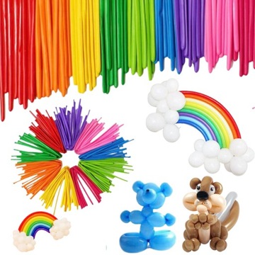 Balony do modelowania długie rurki 100 sztuk