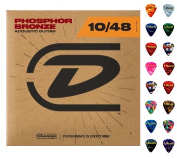 Struny do gitary akustycznej DUNLOP DAP1048 GRATIS