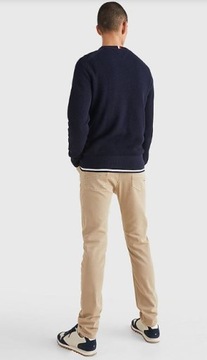 TOMMY HILFIGER SWETER GRANATOWY 42 2FAC