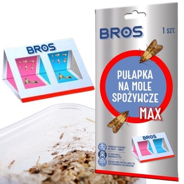 PUŁAPKA LEP ŚRODEK NA MOLE SPOŻYWCZE MAX 2w1 BROS