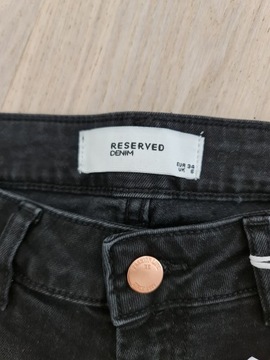 Reserved 34 / 6 / XS spodenki jeans stretch eco