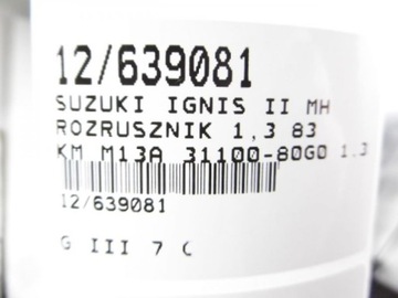 IGNIS II STARTÉR 31100-80G0 1,3 228000-8930