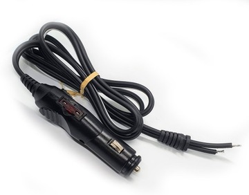 Вилка прикуривателя с кабелем 130 см 12В 24В 20В приличная