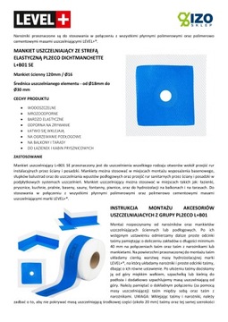 Hydroizolacja Narożniki 6 szt Taśma 10m Zestaw