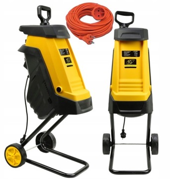 ROZDRABNIACZ DO GAŁĘZI RĘBAK 2600W NOŻYCOWY +KABEL