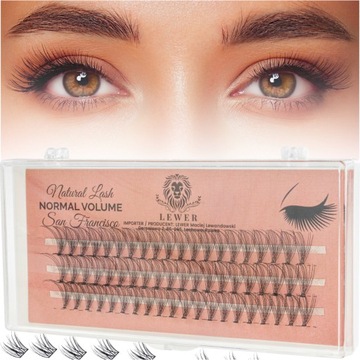 KĘPKI RZĘSY EYELASH San Francisco Normal VOLUME 13mm NATURALNE JEDWABNE