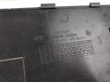 HYUNDAI SANTA FE I LIŠTA VRSTVA NÁRAZNÍKU ZADNÍ 86636-26800