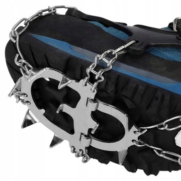 РУЧКИ ДЛЯ ОБУВИ ШПИЦЫ 13 ПРОТИВОСКОЛЬЗЯЩИЕ ЦЕПИ L 41-45 ТУРИСТИЧЕСКИЙ ПРЕМИУМ