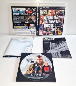 Grand Theft Auto IV + MAPA PS3 3XA Płyta BDB