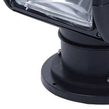 LAMPA SONDY JACHTOWEJ 12V 100 W Z PILOTEM CZARNY