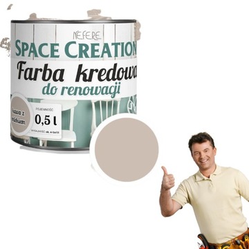 Farba kredowa do renowacji mebli kredowa 0,5 l