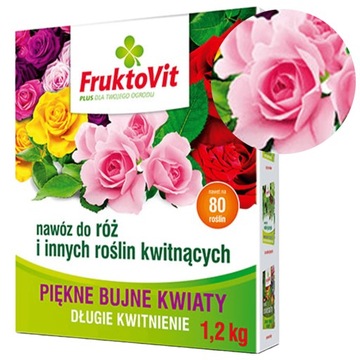 FruktoVit Nawóz do róż roślin kwitnących kwiatów krzewów 1.2kg uniwersalny