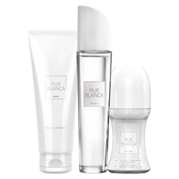 AVON Zestaw kosmetyków Pur Blanca woda + kulka + balsam