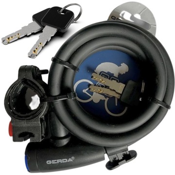 ZAPIĘCIE Rowerowe BLOKADA zabezpieczenie do Roweru Linka GERDA Flex