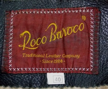 ROCO BAROCO skórzana kurtka ciężka ramoneska 40