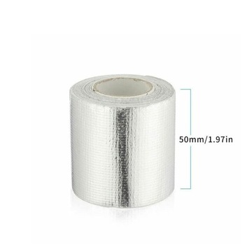 5M*5CM TAŚMA IZOLACYJNA ALUMINIOWA SAMOPRZYLEPNY DO RUR WYDECHOWYCH