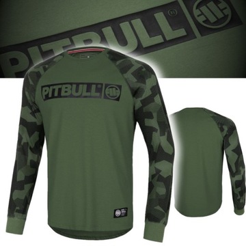 PITBULL MĘSKA KOSZULKA DŁUGI RĘKAW DILLARD HILLTOP LONGSLEEVE OLIWKOWY S