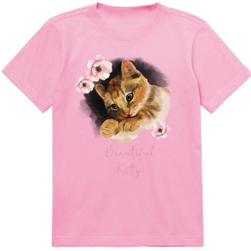 T-SHIRT KOSZULKA KOTY KOTKI 152 158 JAKOŚĆ JAKOŚĆ