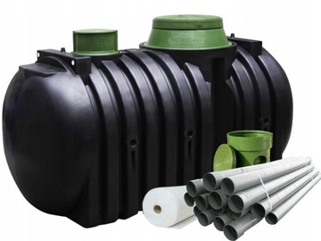 Oczyszczalnia dwukomorowa 3000 l. dla 4-7 os.TRANS