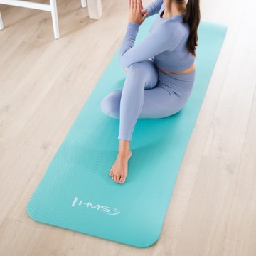 MATA DO ĆWICZEŃ JOGI PILATES ANTYPOŚLIZGOWA 15mm HMS YOGA FITNESS