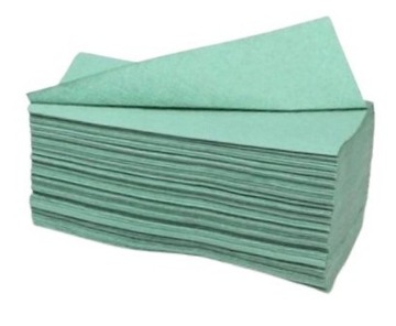 RĘCZNIK PAPIEROWY ZZ 200 listków ZIELONY 1 kostka -SOLIDNY POLSKI PRODUCENT