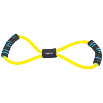 Ekspander Gumowy Ósemka Ćwicz Ręce Plecy Klatkę Żółty EG03 HMS 46 CM