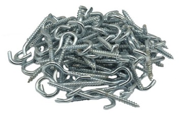 Hak haczyk haczyki TYP C wkręcany do drewna 3,5 x 45mm 100szt