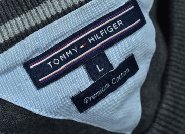 TOMMY HILFIGER Premium Cotton Sweter Męski / L