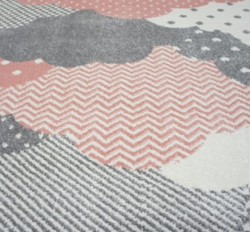 Детский коврик Bambi Clouds розовый 120 см х 170 см