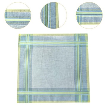 6 шт. Мужские хлопковые носовые платки, 11,42 дюйма, в ассортименте.