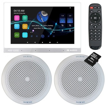 P2 AUDIO RADIO INTERNETOWE PODTYNKOWE Z BLUETOOTH SD + 2 GŁOŚNIKI 45W
