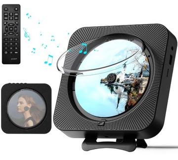 ODTWARZACZ CD BLUETOOTH 5.1 Z PODŚWIETLENIEM I RADIEM FM - CZARNY
