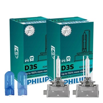 Żarniki xenon D3S PHILIPS X-tremeVision gen2 + W5W