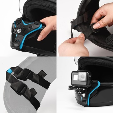 Держатель для крепления на шлеме для камеры GOPRO 12 11 10 9 8 7 6 5 XIAOMI DJI