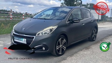 Peugeot 208 I Hatchback 5d Facelifting 1.2 PureTech 110KM 2015 Peugeot 208 Raty 1.2 benz 110KM GT-LINE Pol skora Klimatronic led Gwaran