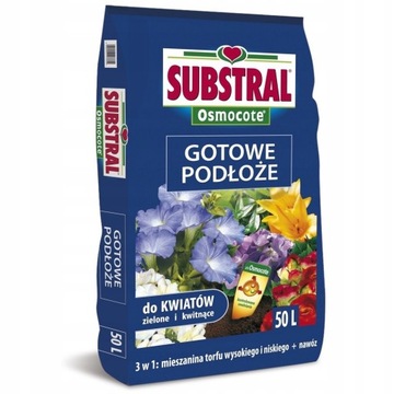 SUBSTRAL OSMOCOTE ZIEMIA KWIATOWA 50L UNIWERSALNA